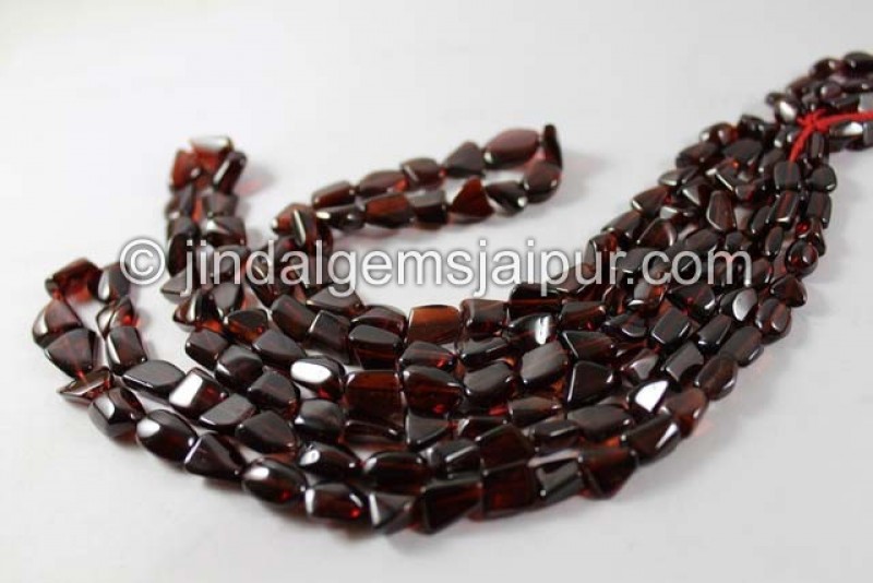 Garnet Far Smooth Nuggets Shape Beads